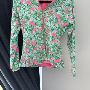 Lilly Pulitzer Swim Rash Guard - Pink and Green